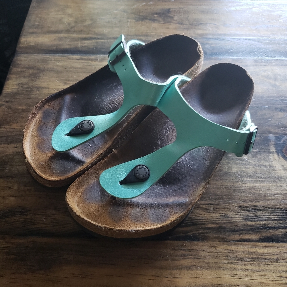 Teal Gizeh Birkenstocks
